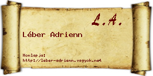 Léber Adrienn névjegykártya